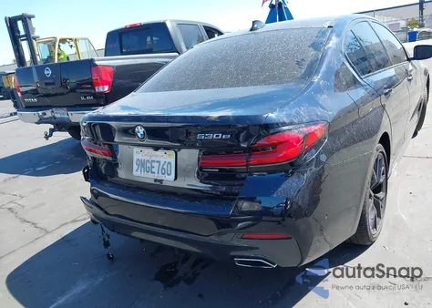 2021 BMW 530E из США, поврежденный, VIN WBA13AG02MCF53616